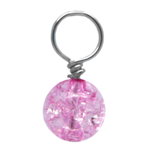 Ballerina Pink Crackle Glass Stamp