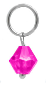 BOHO BEAD HOT PINK