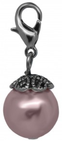 CHAMPAGNE PINK PEARL DANGLE