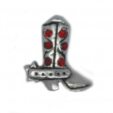 COWGIRL BOOT WITH RED CRYSTALS