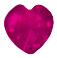 FUSCHIA RUBY HEART