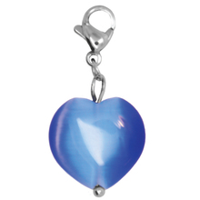 LIGHT BLUE HEART DANGLE