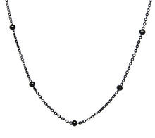 Matte Black Ball Stationary Chain 20 inches