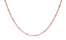 Petite Rose Gold Stationary Ball Chain 22