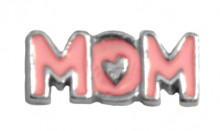 PINK & SILVER MOM CHARM