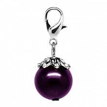 PLUM PEARL DANGLE