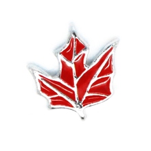 RED MAPLE LEAF CHARM