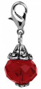RUBY RED CRYSTAL DANGLE