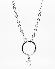 SILVER FLAT OVAL CHAIN 32