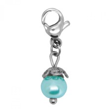 SMALL LIGHT BLUE PEARL DANGLE