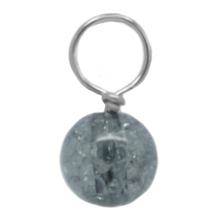 Steel Greay Crackle Glass Stamp