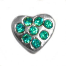 TEAL PUFFY HEART