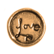 VINTAGE GOLD LOVE CHARM
