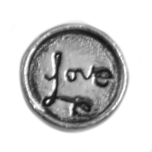 VINTAGE SILVER LOVE CHARM