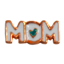 WHITE & ROSE GOLD MOM CHARM
